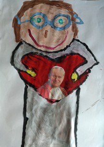 a Jan Paweł II  Dawid Kipiel Kl. 0A MIEJSCE II